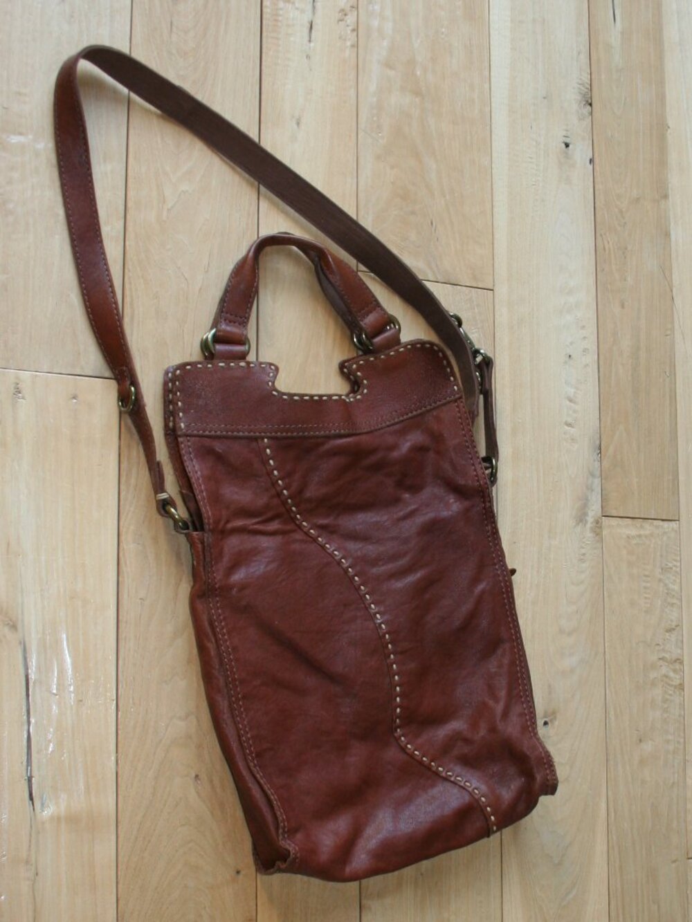 Luck Brand Hobo Lamb Leather Brown Bag